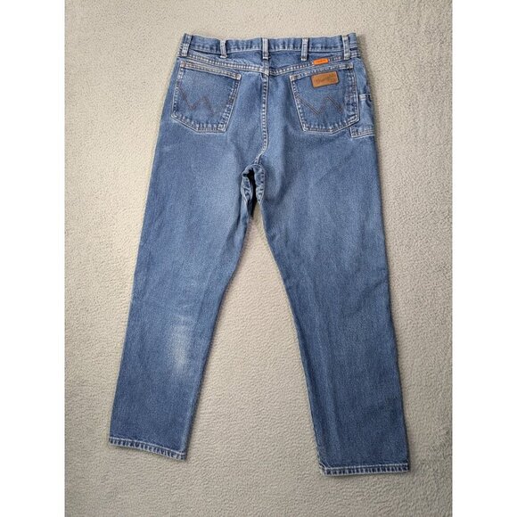 Wrangler 31 Relaxed Fit FR Jeans Mens 38x32 (Fits 34.5x30) 10FR31MWZ Blue - Picture 2 of 16